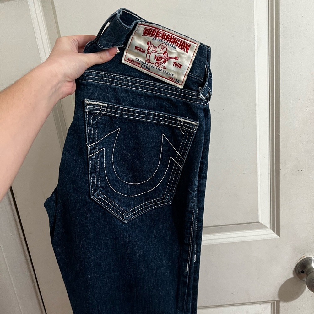 True Religion Men’s Dark Blue Jeans